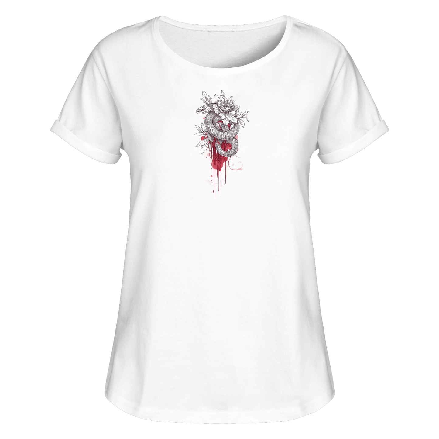Schlangenblüte - Womens Roll-Up T-Shirt